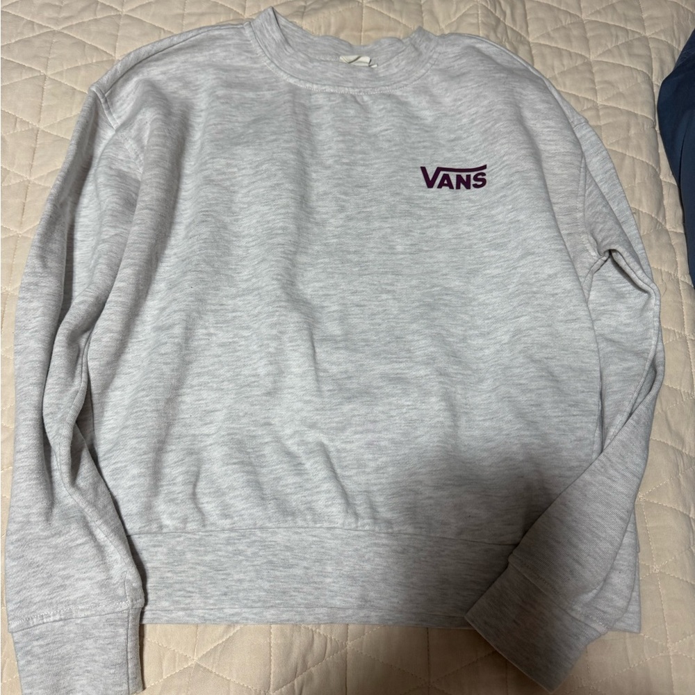 Vans Gray Crewneck Sweatshirt - xs